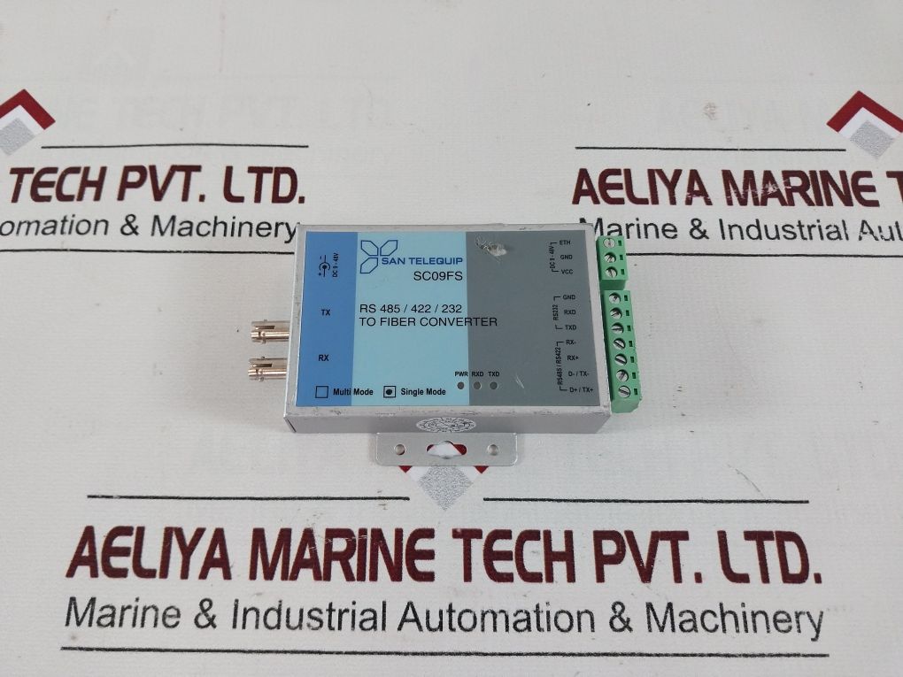 San Telequip Sc09Fs Rs 485/422/232 To Fiber Converter