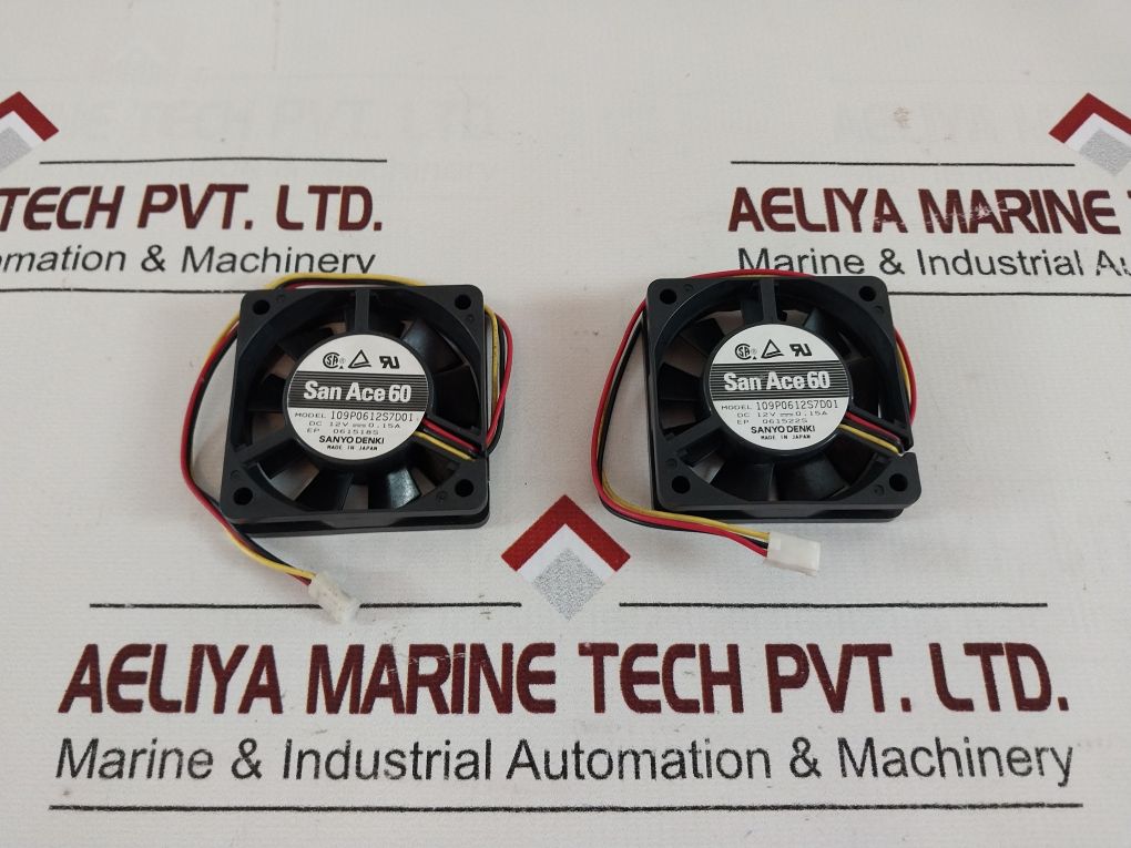Lot Of 2X Sanyo Denki San Ace 60 Cooling Fan 109P0612S7D01