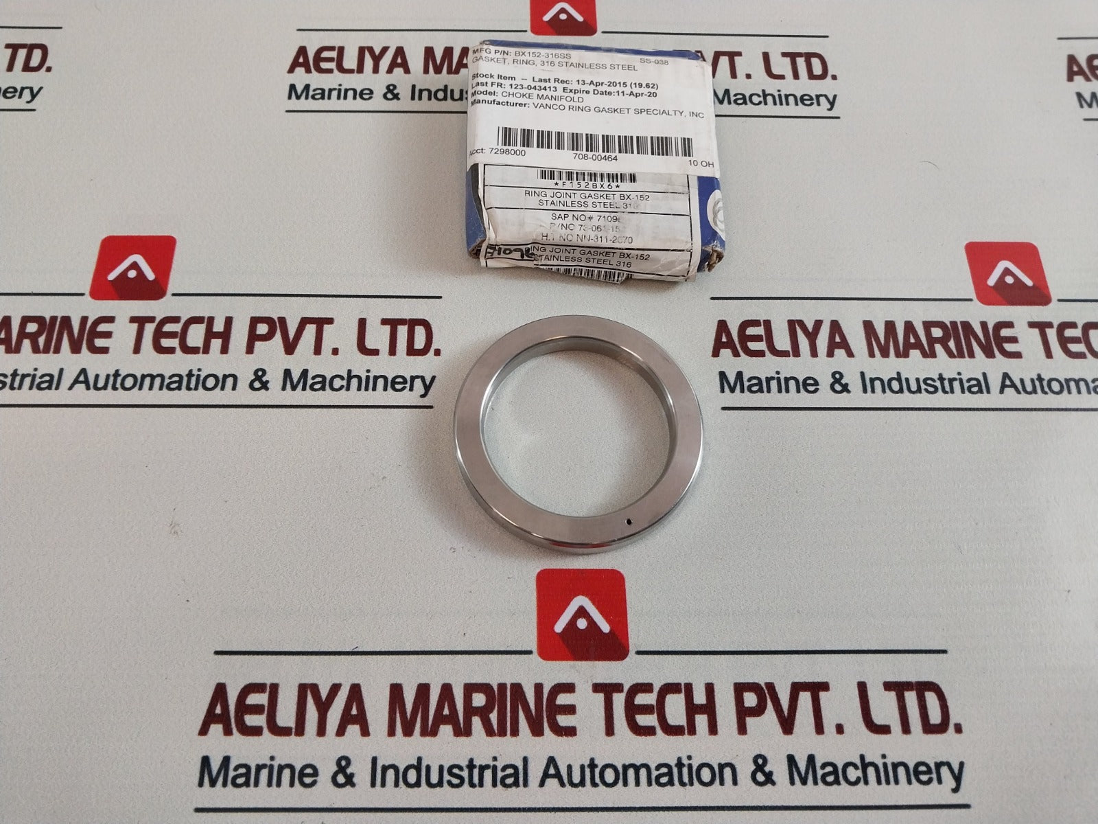 Lot Of 2X Sara-sae 6A-0984 Ring Joint Gasket Bx152-316Ss