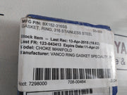 Lot Of 2X Sara-sae 6A-0984 Ring Joint Gasket Bx152-316Ss