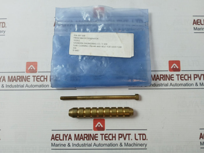 Sasakura Engineering Tube Cleaning Collar & Bolt F/ Fresh Water Generator Od19