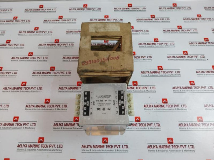 Schaffner Fn 256-64-52 Line Filter,64A, 480/275Vac