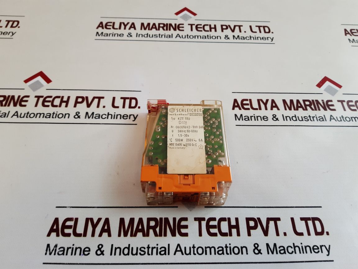 Schleicher Kzt 110 Time Delay Relay 24Vac 50-60Hz