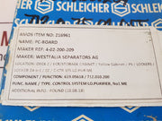 Schleicher Mda209-uy Pcb 24104851