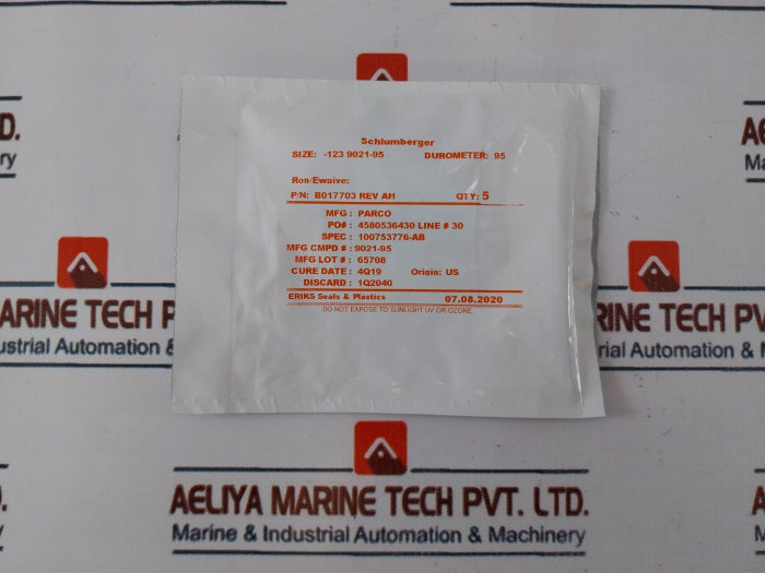 Schlumberger 9021-95 O-ring (Size -123, 1.174 In, 0.103 In, Fkm, 95A)