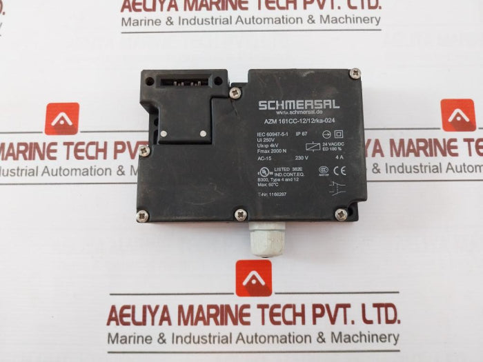 Schmersal Azm 161Cc-12/12Rka-024 Solenoid Interlock Switch Ip67 230V 24Vac/Dc 4A