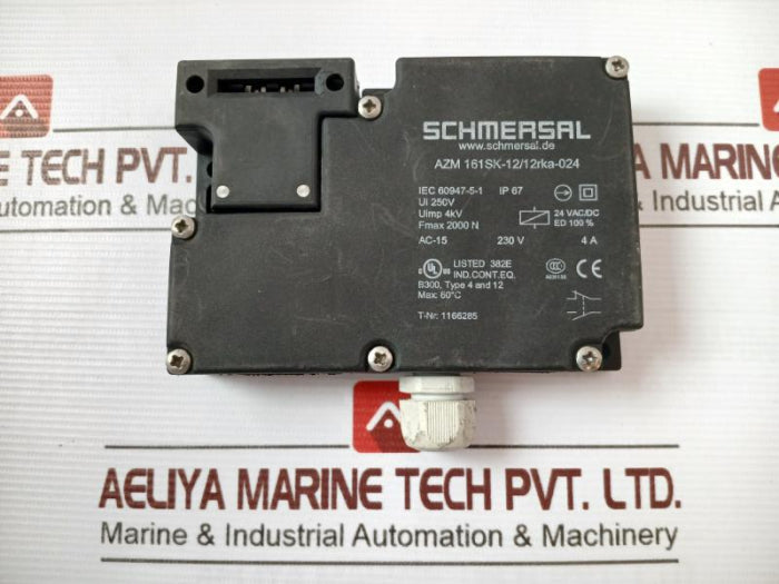 Schmersal Azm 161Sk-12/12Rka-024 Series Solenoid Interlock Switch Power To Lock