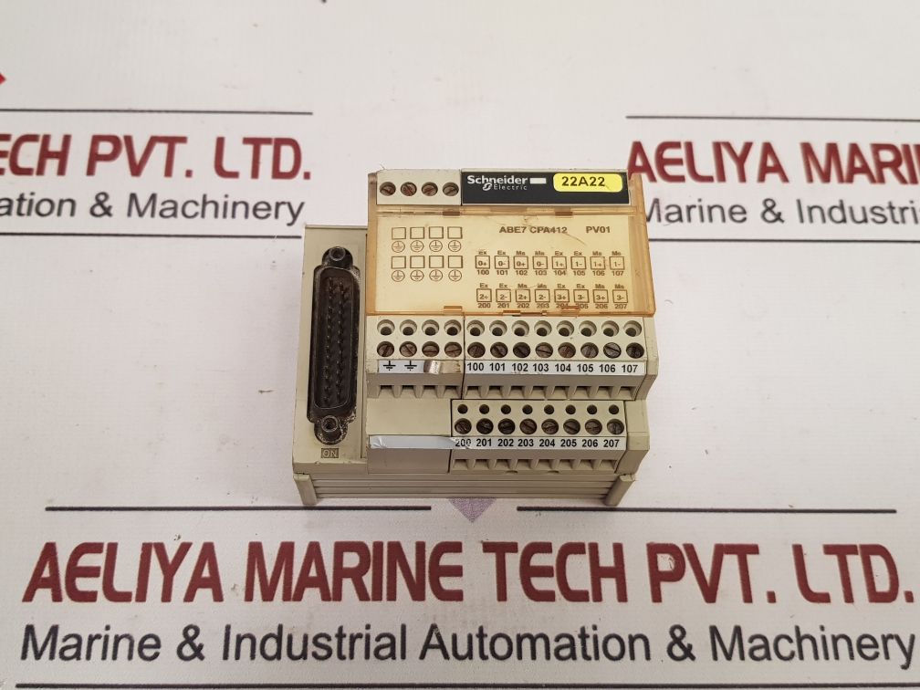 Schneider Modicon Abe7-cpa412 Connection Sub-base Wiring Block For 4 Tc Inputs
