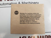 Schneider/Telemecanique 140Ddm39000 Dc Input/Output Module 24 Vdc