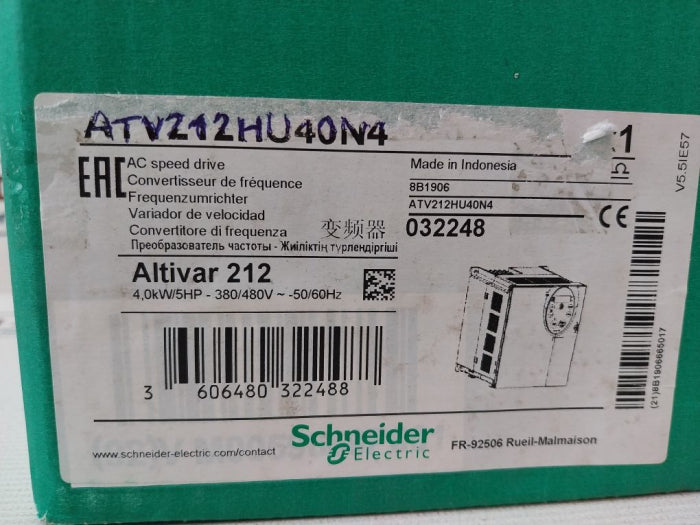 Schneider Electric Atv212Hu40N4 Variable Speed Drive