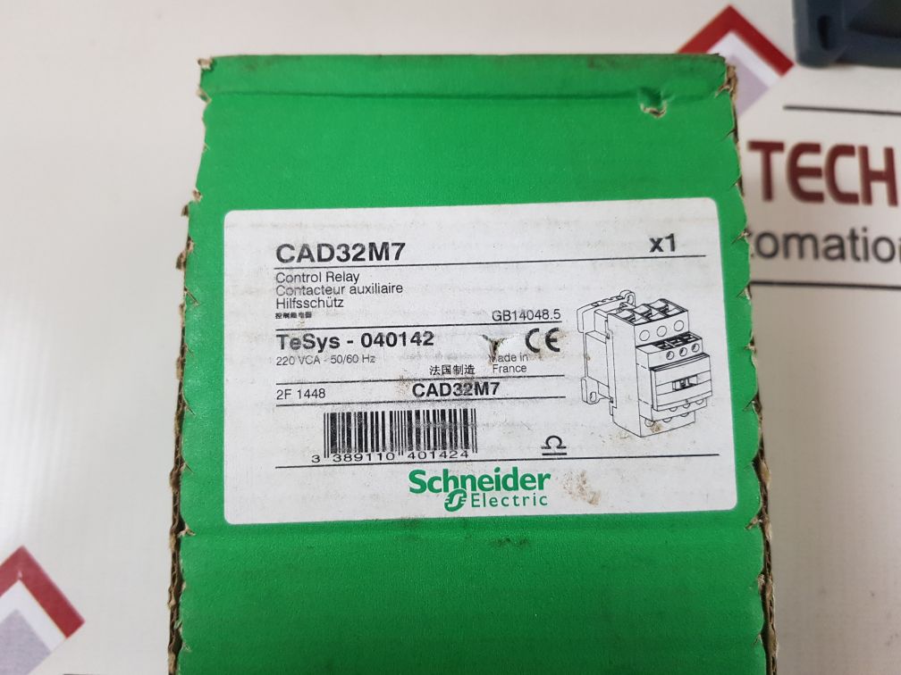 Schneider electric cad32m7 control relay 220vca 50/60hz