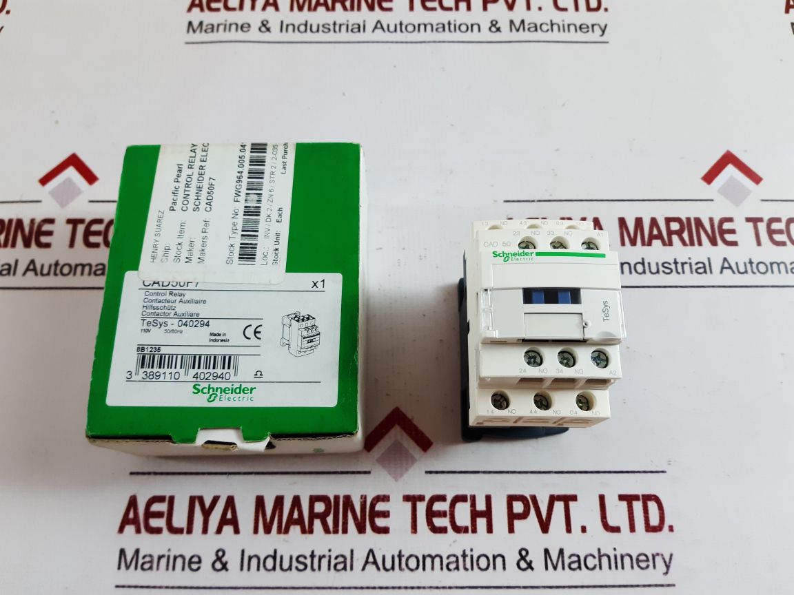 Schneider Electric Cad 50 Control Relay