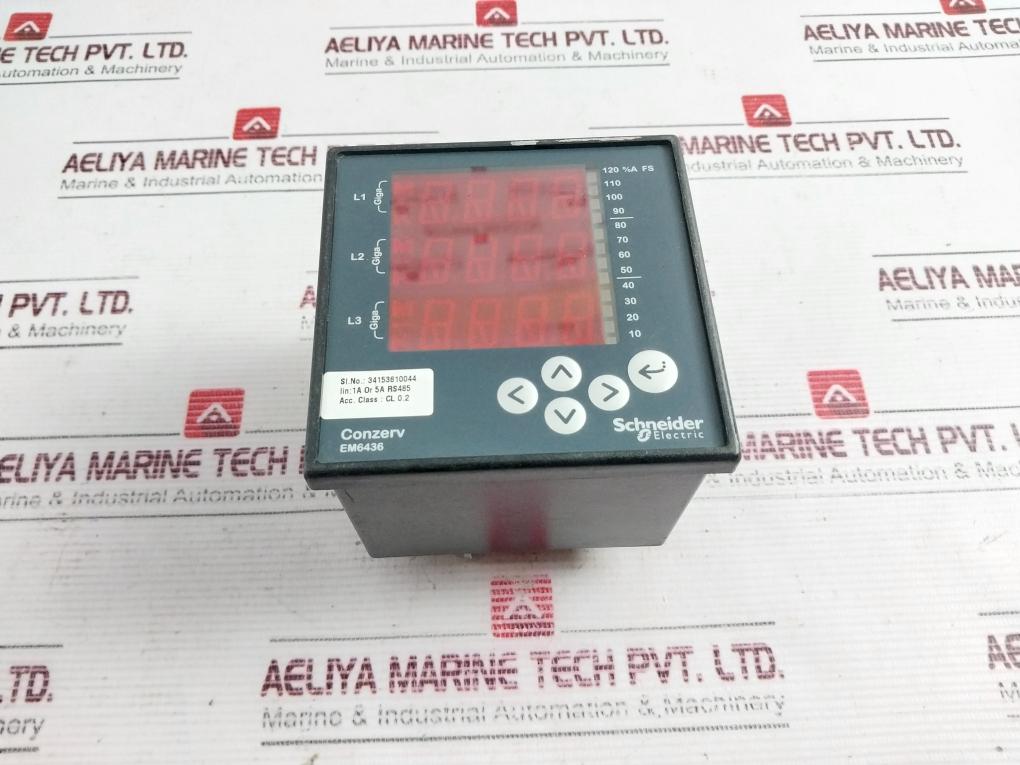Em6436 Terminals Schneider Electric Em6436 Conzerv Load Monitor Led Display 44 To 300V ...