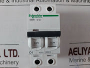 Schneider Ic60N C 4A 2 Pole Circuit Breaker A9F04204 50/60Hz