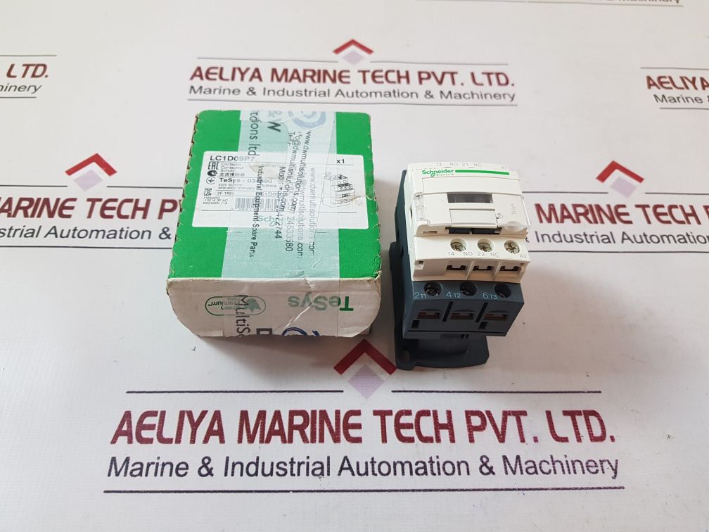Schneider electric lc1d09p7 contactor with box