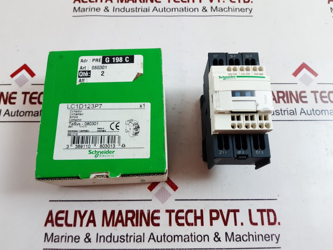 Schneider electric lc1d123p7 contactor