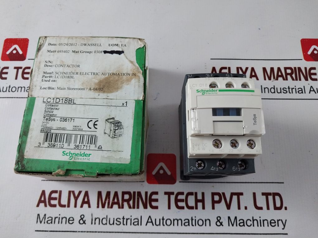 Schneider/Telemecanique Lc1D18Bl Contactor 2,4 W 24V Dc