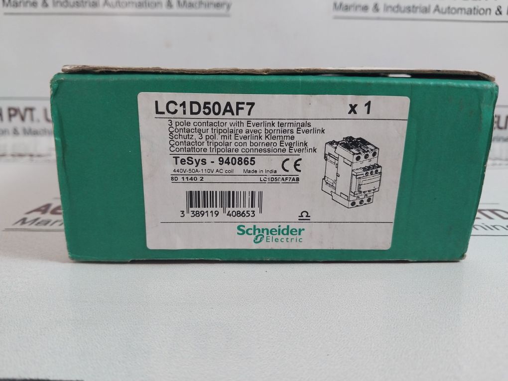 Schneider Electric/Telemecanique Lc1D50Af7 Contactor Lc1D50A