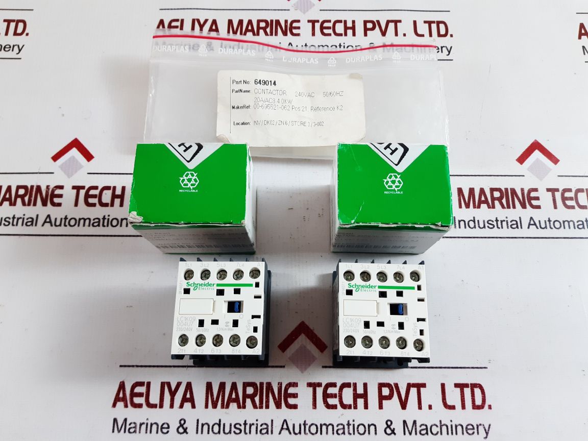 Schneider Electric Lc1K09 004U7 Contactor 4Pole