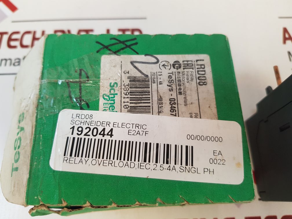Schneider Electric/Telemecanique Lrd 08 Thermal Overload Relay