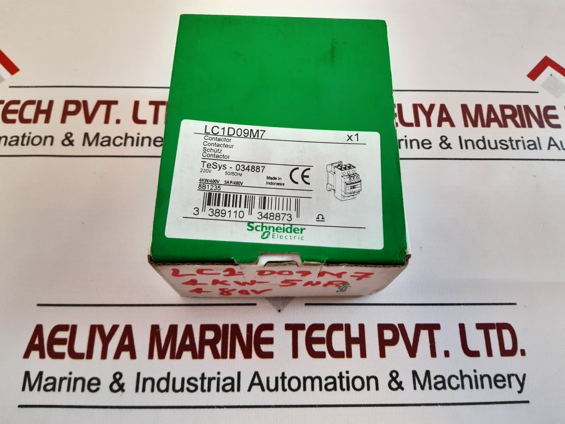 Schneider/Telemecanique Lc1D09M7 Contactor 220V 50/60Hz M7