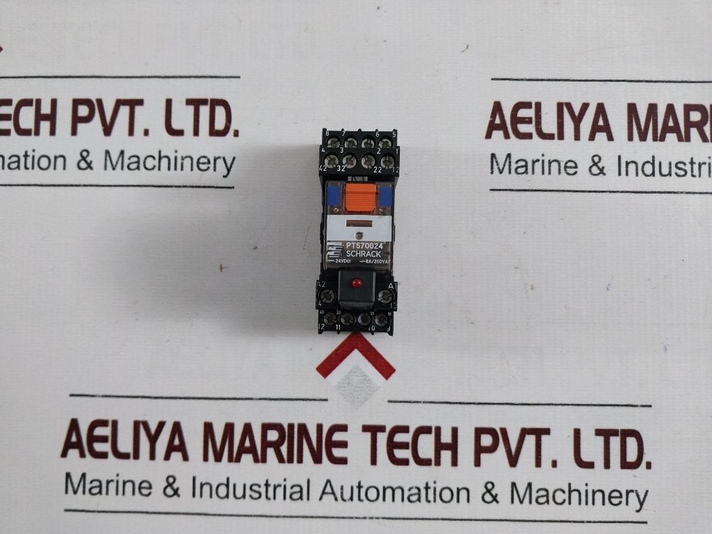 Schrack Pt570024 Relay With Ypt78704 Base