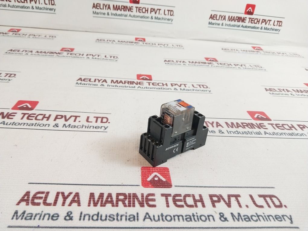 Schrack Pt570024 Relay With Pt78704 Socket