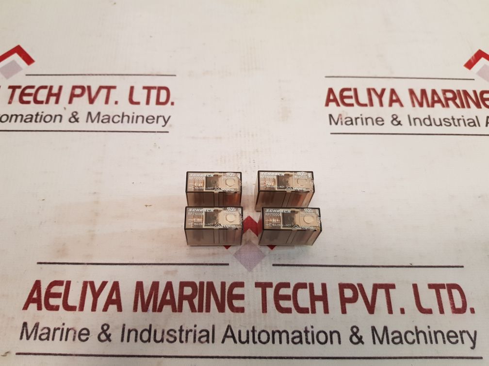 Lot Of 4X Schrack Rp710006 Power Relay 16A/250V~/Ac1