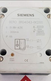 Siemens Bero 3Rg4043-6Kd00 Inductive Proximity Switch 20-265V Ac/Dc
