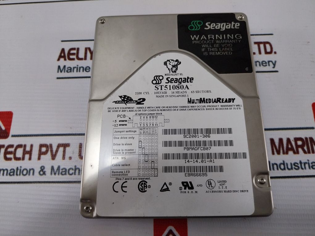 Seagate St51080A Hard Drive Multi Media Ready 1083 Mb