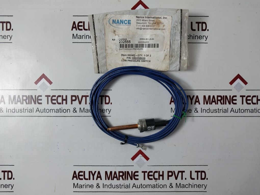 Sensata Hk02Sb020 Low Pressure Switch