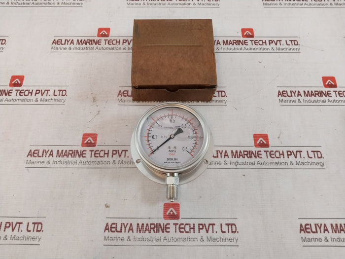 Seonjin Oil100*B Pressure Gauge Ks B 5305 0.6Mpa 0-6 Bar