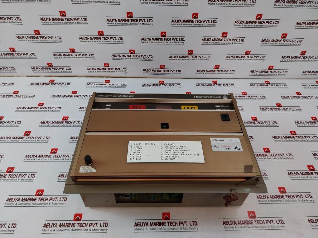 Servoteknikk Mbs-802 Fire Alarm Panel 240V 50/60Hz