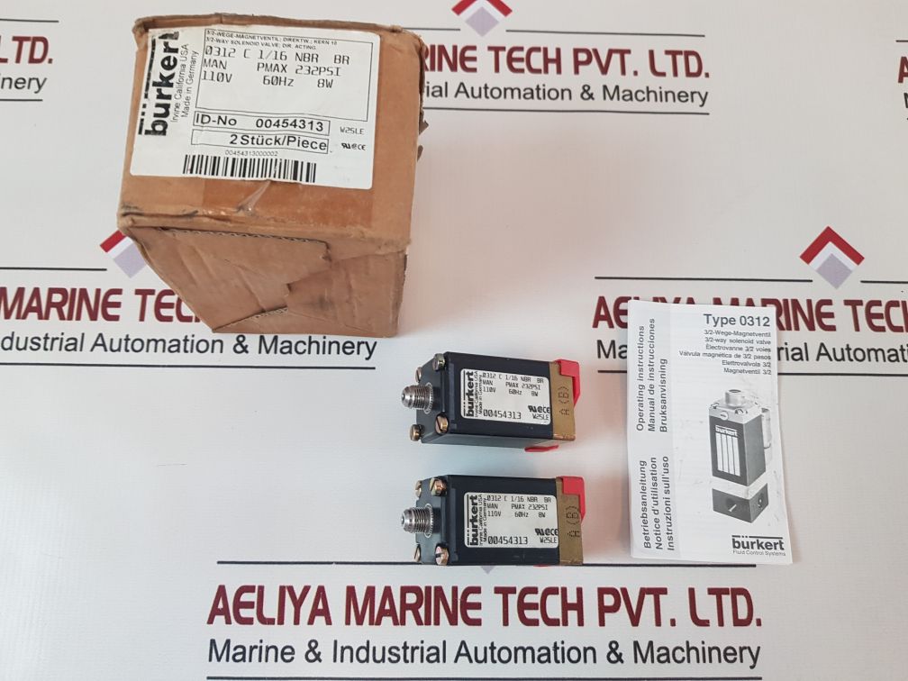 Burkert 0312 Solenoid Valve 0312 C 1/16 Nbr Br