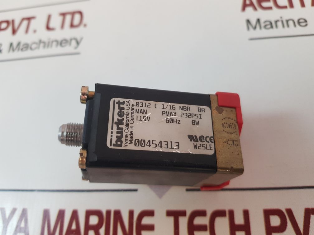 Burkert 0312 Solenoid Valve 0312 C 1/16 Nbr Br – Aeliya Marine