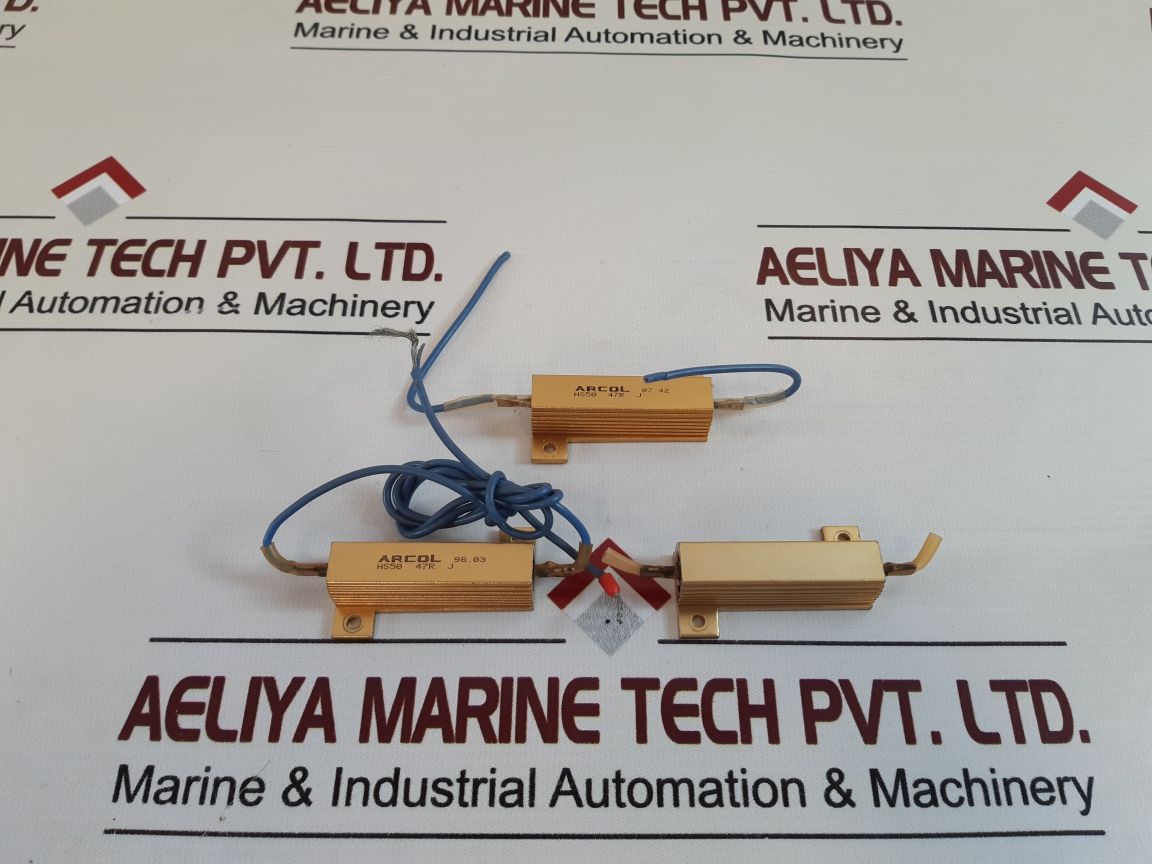 Set Of 3X Arcol Hs50 47R J Resistor