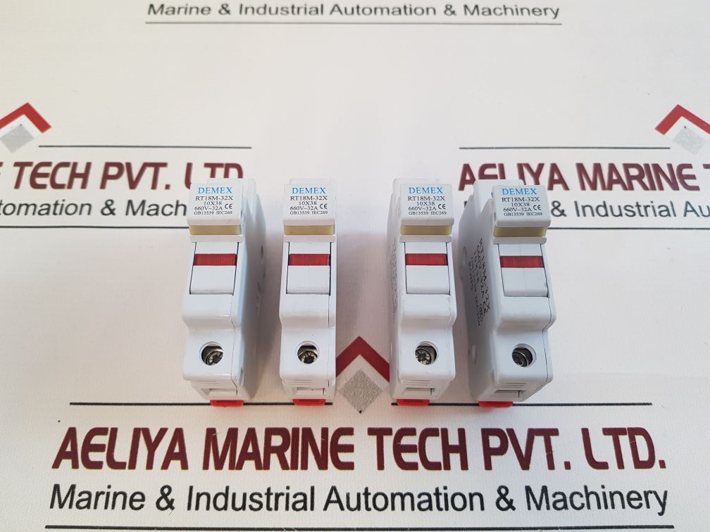 Set Of 7X Demex Rt18M-32X Fuse Holder10X38 660V~32A