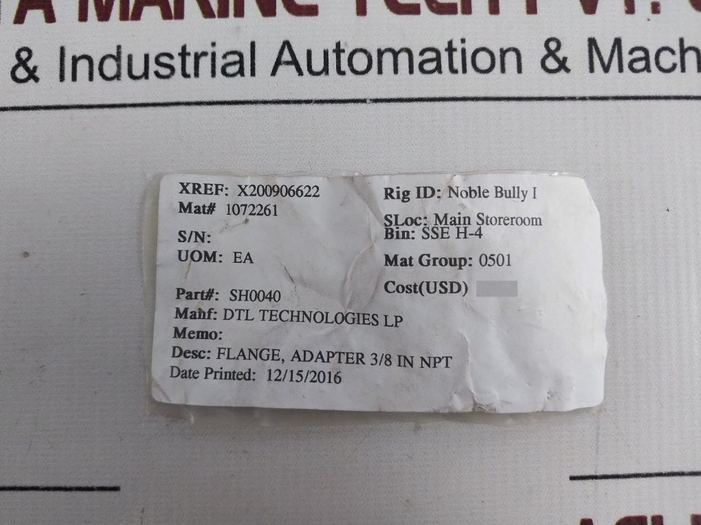Set Of 5X Dtl Technologies Sh0040 Adapter Flange 