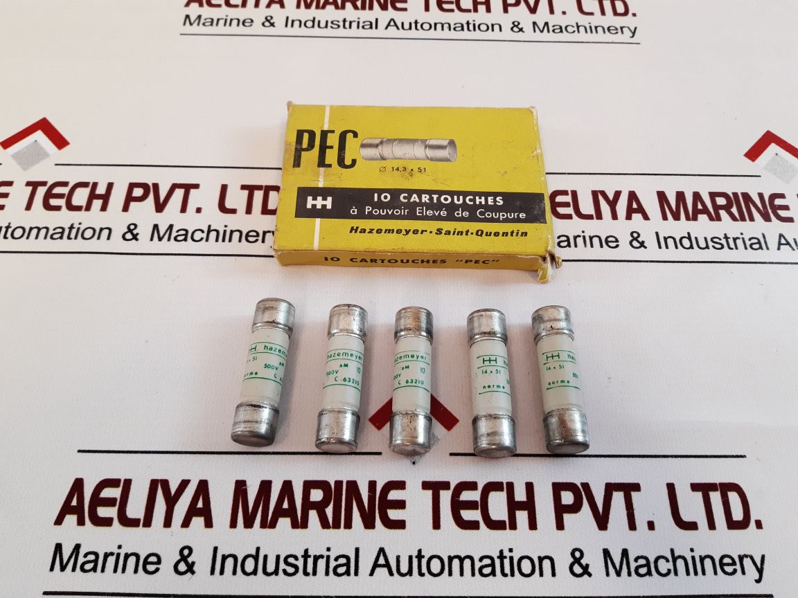 Set Of 5X Hazemeyer 63210 Fuse 500V