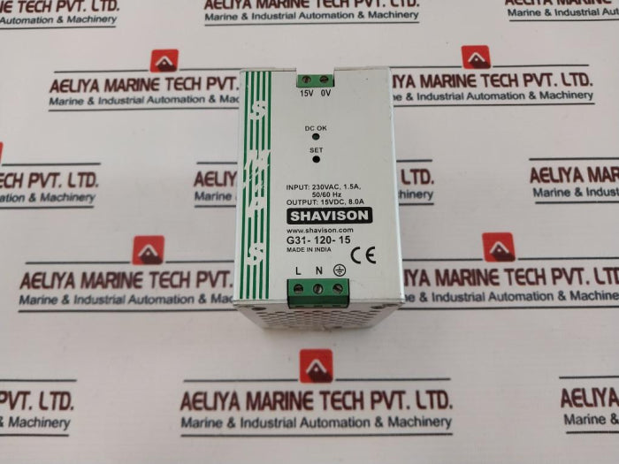 Shavison G31-120-15 Din Rail Power Supply 50/60Hz