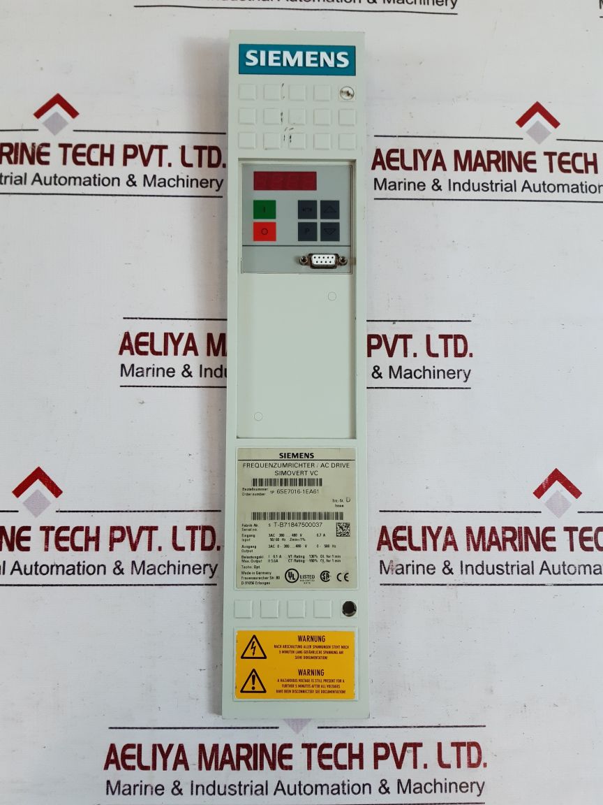 Siemens 6se7016-1ea61 drive display board 