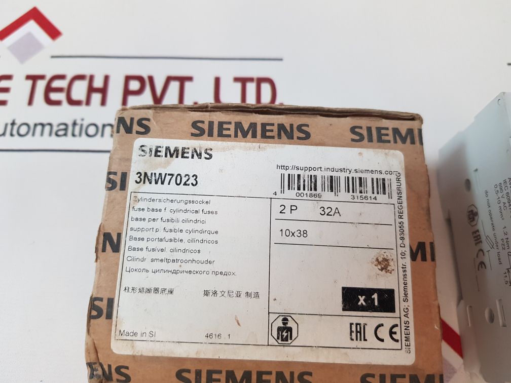 Siemens 3Nw7023 Fuse Holder 32A Free Shipping