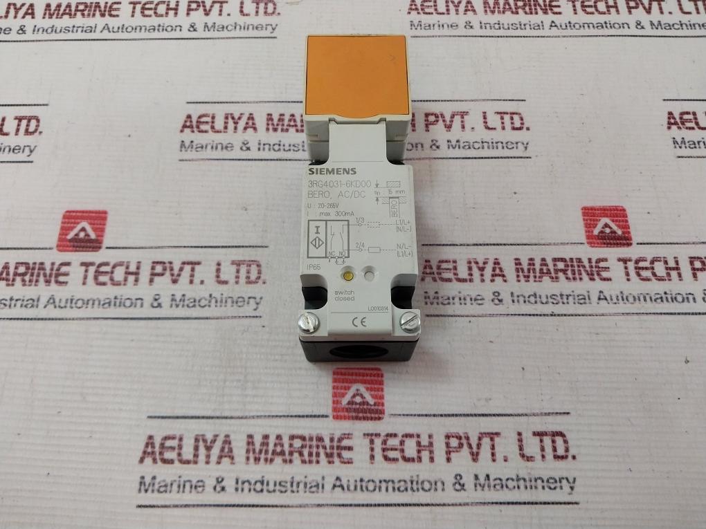 Siemens 3Rg4031-6Kd00 Proximity Switch Sensor 20-265V Ip65