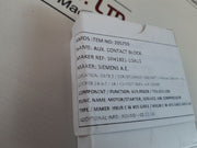 Siemens Auxiliary Switch Block 3Rh1921-1Da11