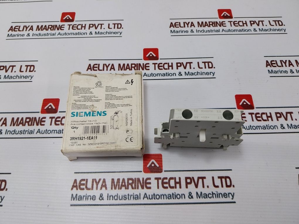 Siemens 3Rh1921-1Ea11 Auxiliary Contact Switch Block Vde 0660
