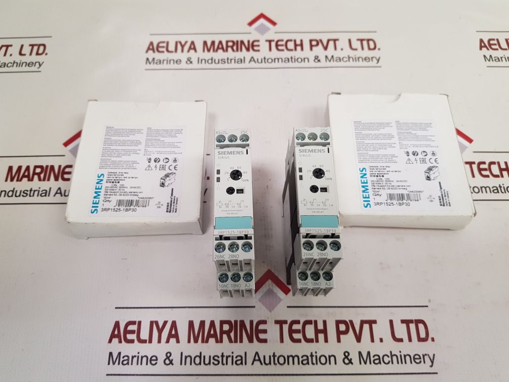 Siemens 3Rp1525-1Bp30 Time Relay 24V Ac/Dc