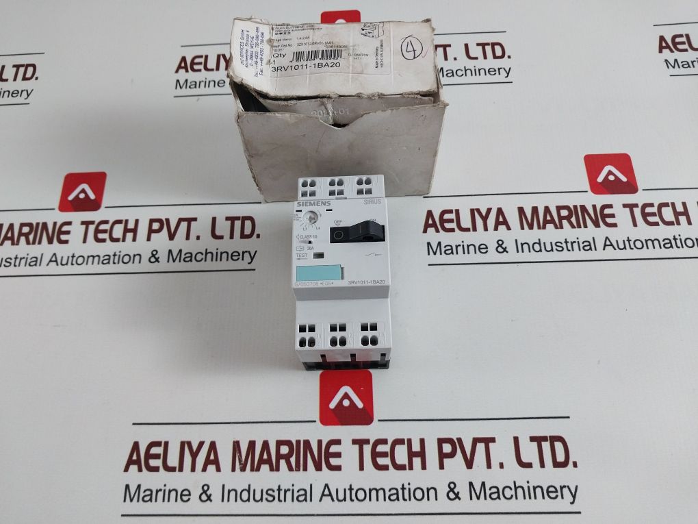 Siemens 3Rv1011-1Ba20 Circuit Breaker/Switch 3Zx1012-0Rv01-1Aa1