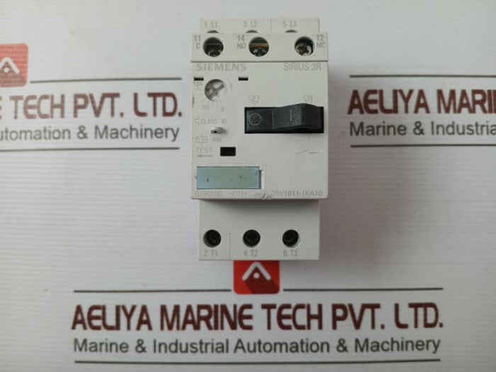 Siemens 3Rv1011-1Ka10 Circuit Breaker 50/60Hz Nq991014 Iec 60947 G/991110