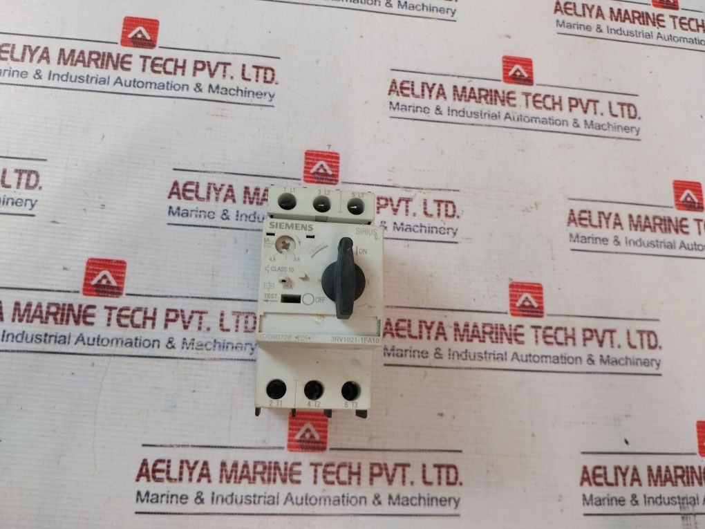 Siemens 3Rv1021-1Fa10 Manual Motor Starter 3.5-5A 50/60Hz