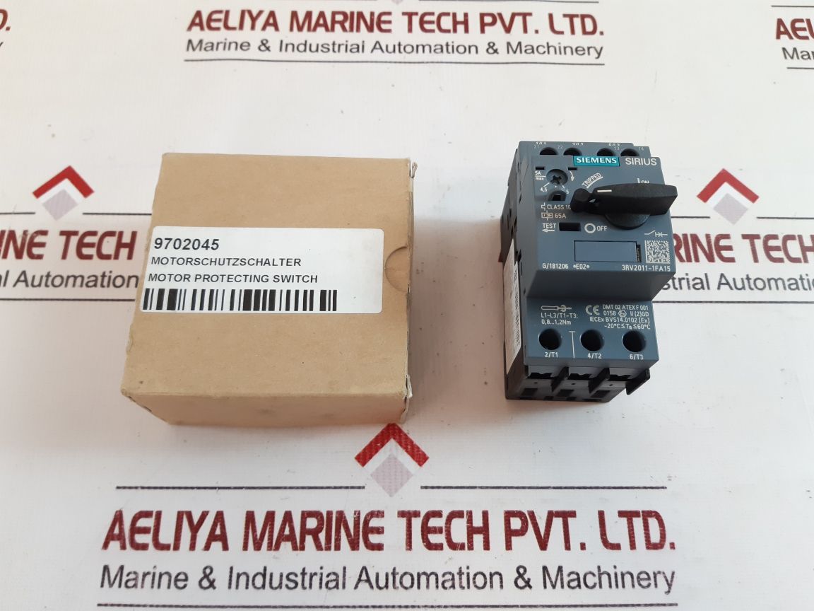 Siemens 3rv2011-1fa15 motor circuit breaker